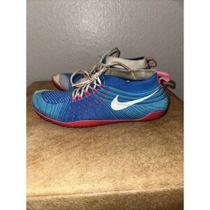 Nike Womens Free Hyperfeel Cross Minimalist Shoes‎ Blue Pink Sz 8 638348-400